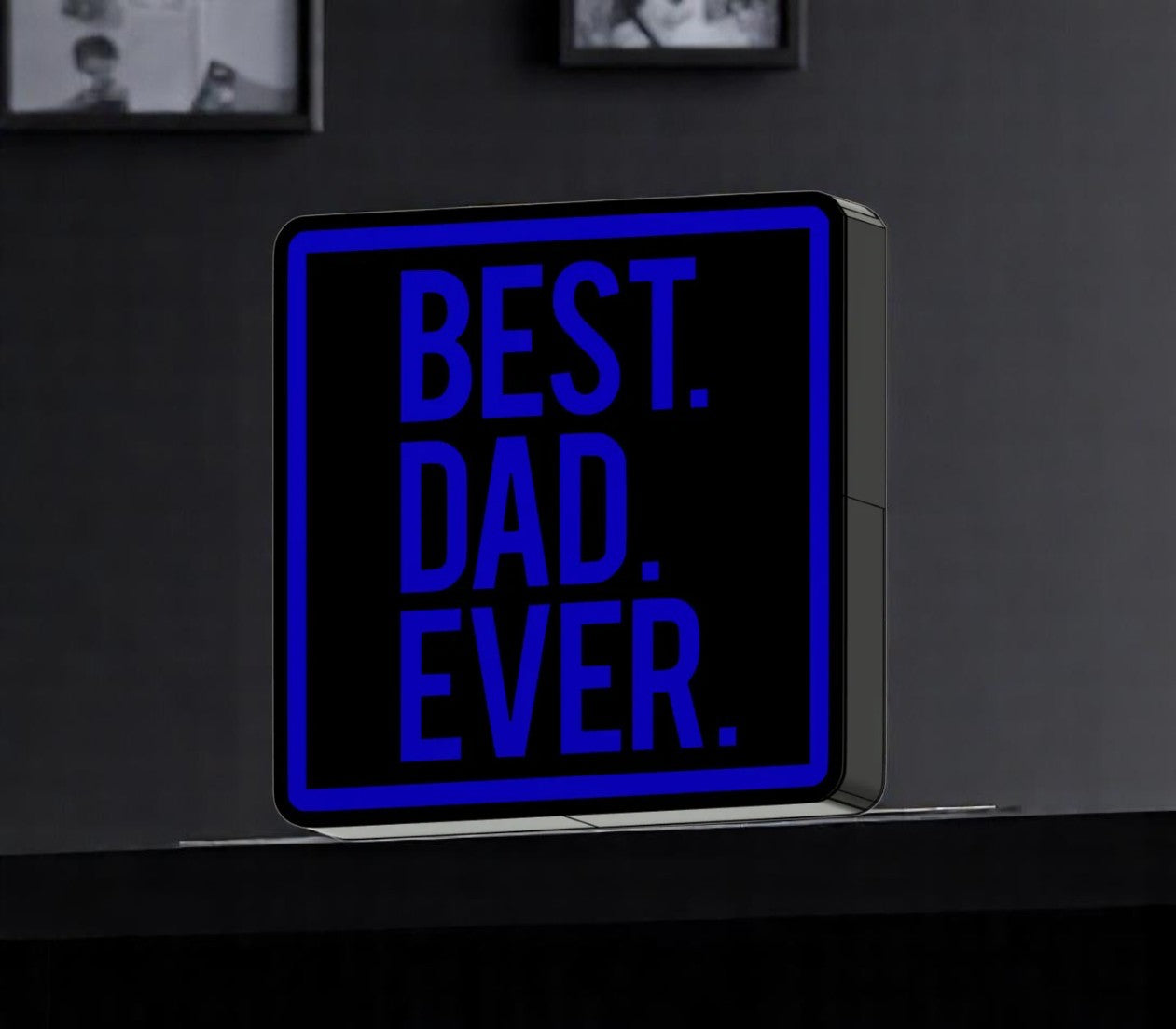 Φωτιζόμενη 3D Λάμπα "BEST. DAD. EVER." - Γιατί ο Καλύτερος Πατέρας Αξίζει το Καλύτερο Δώρο
