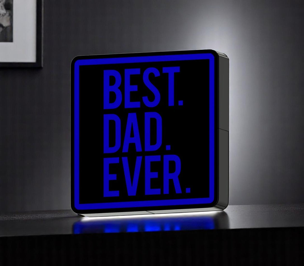 Φωτιζόμενη 3D Λάμπα "BEST. DAD. EVER." - Γιατί ο Καλύτερος Πατέρας Αξίζει το Καλύτερο Δώρο