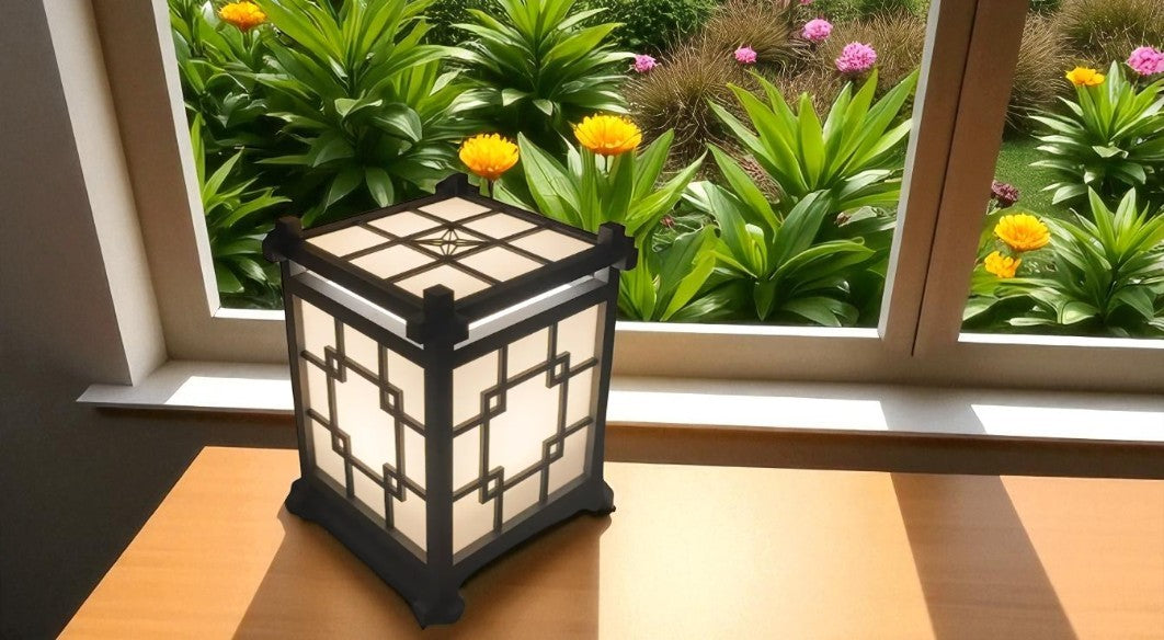 3D Printed Επιτραπέζιο Φωτιστικό – Shoji Minimal με Ιαπωνική Ισορροπία