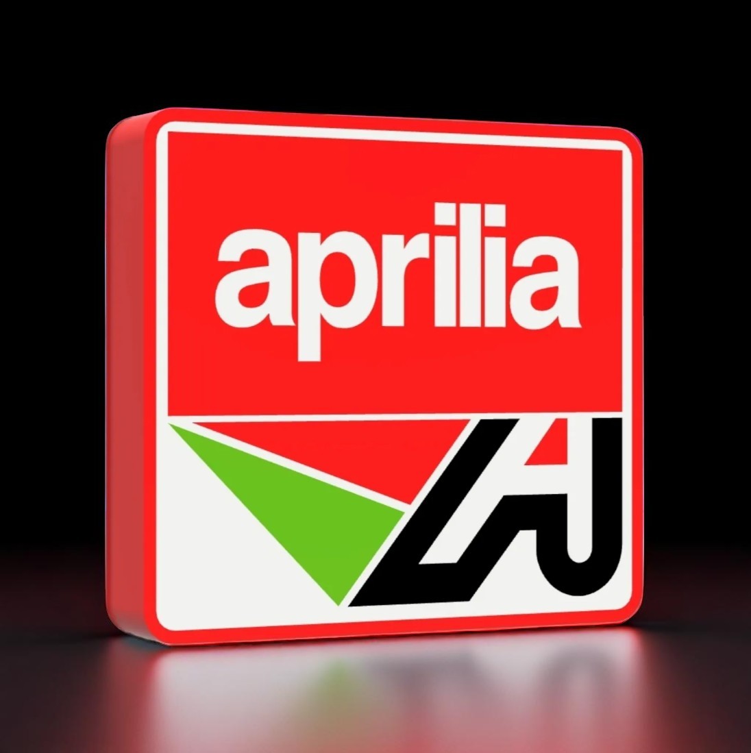Φωτιζόμενο 3D Lightbox “Aprilia Racing” – Fan Art για Μοτοσυκλετιστές