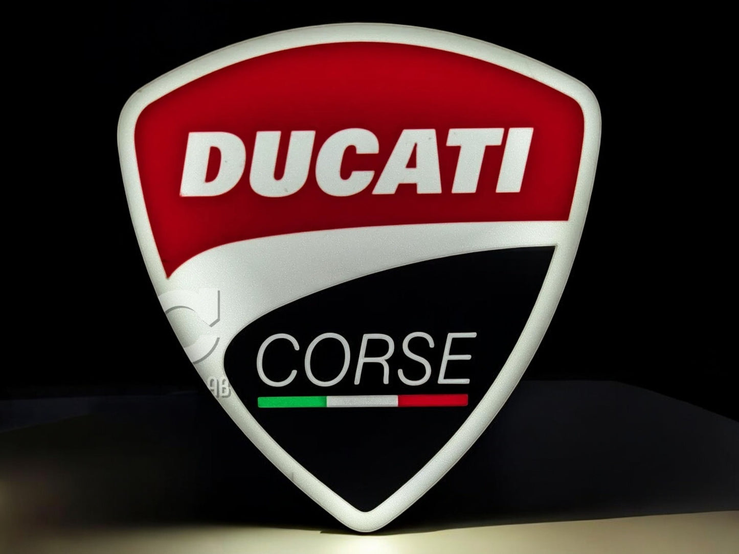 Ducati Corse Fan Art Lightbox – 3D Printed Αγωνιστικό Διακοσμητικό Φως με USB