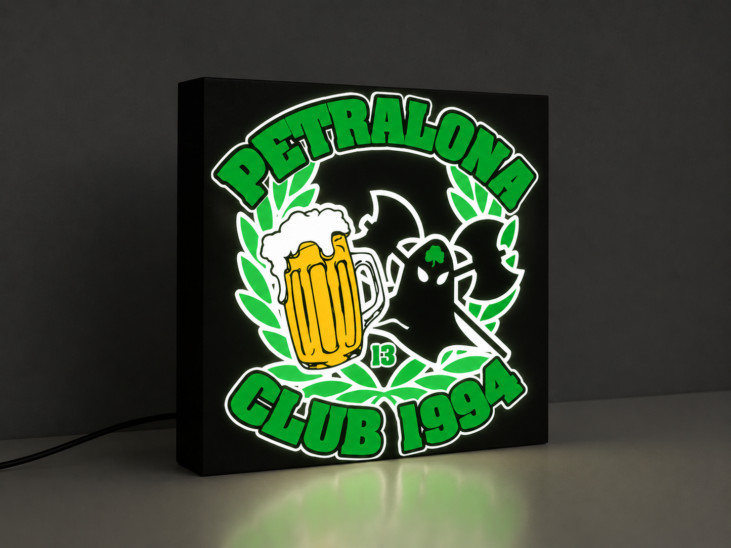 Petralona Club 1994 Lightbox – Συλλεκτικό Φωτιζόμενο Διακοσμητικό Παναθηναϊκού