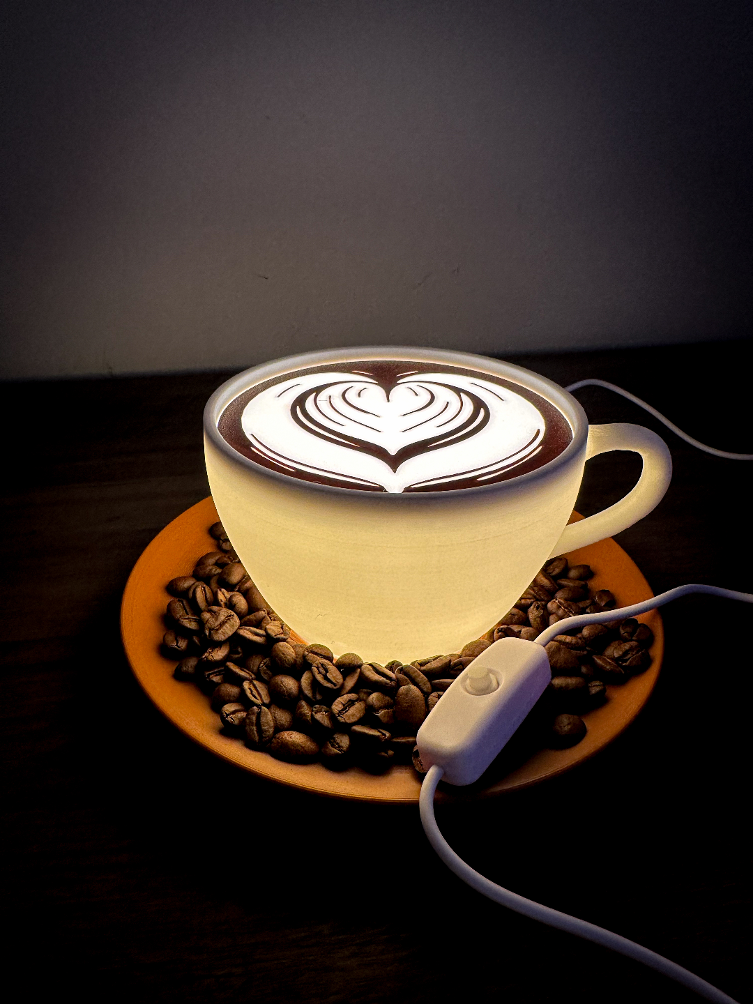Latte art φωτιστικό