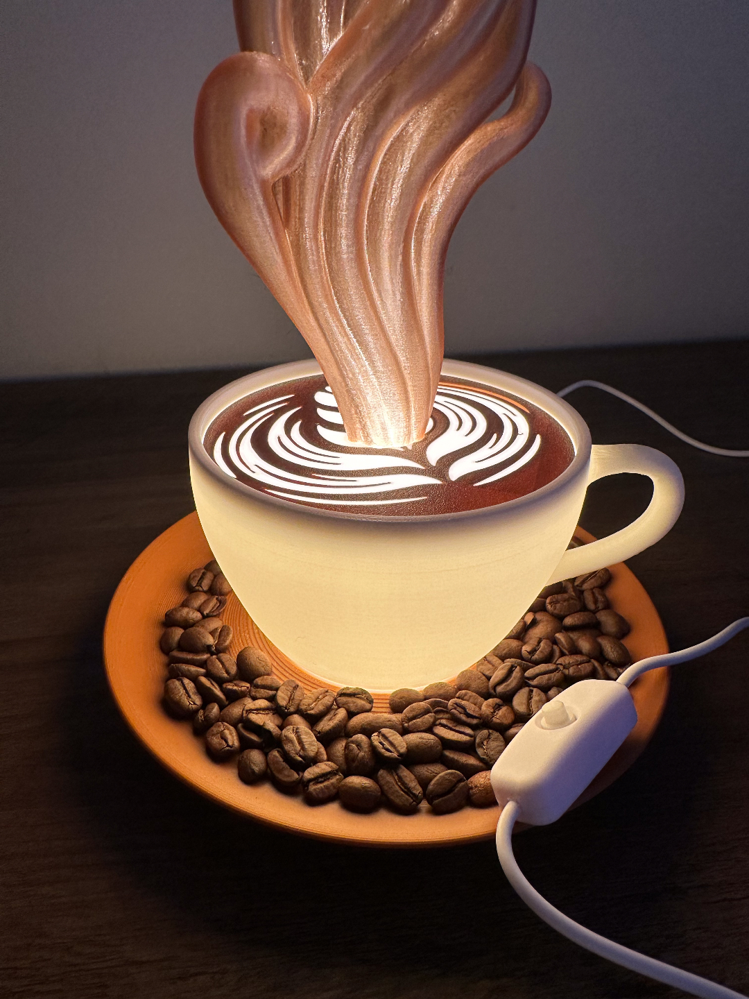 Latte art φωτιστικό