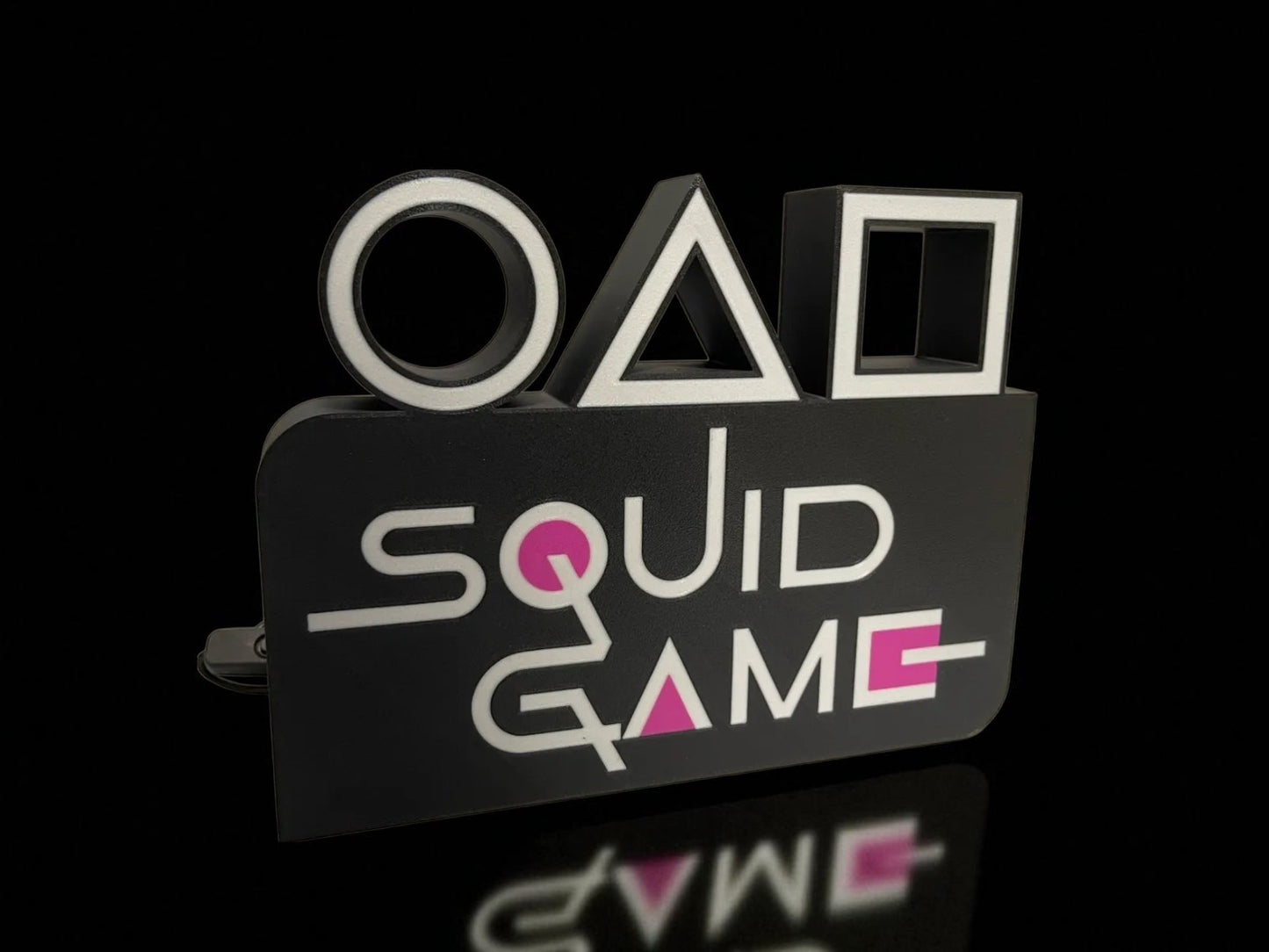 Φωτιζόμενο 3D Lightbox “Squid Game” – Pop Culture Fan Art Διακόσμηση