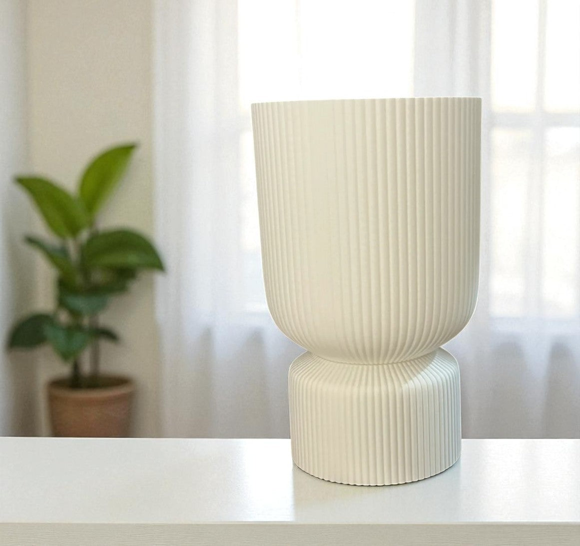 Minimalist Knit Texture – Επιτραπέζιο 3D Printed Φωτιστικό