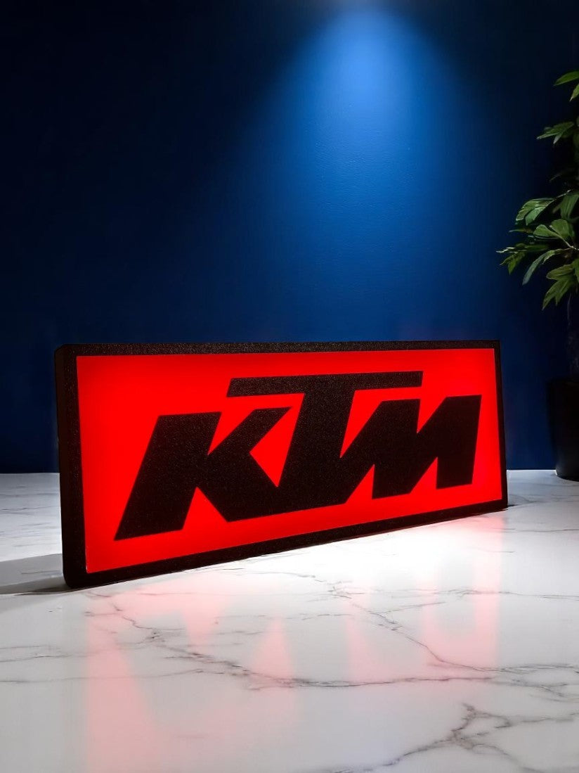 Φωτεινό Lightbox KTM Racing – Ready-to-Race Fan Art Διακοσμητικό