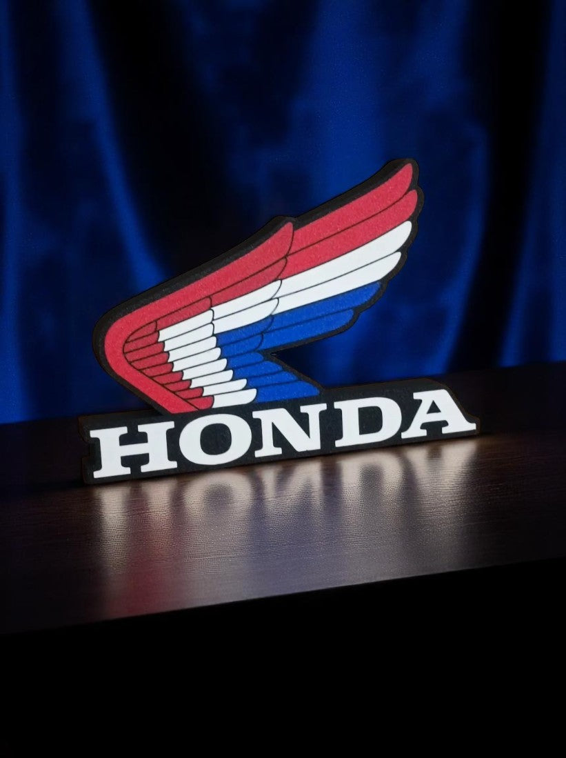 Φωτεινό Lightbox HONDA Wing – Χειροποίητο Fan Art Διακοσμητικό