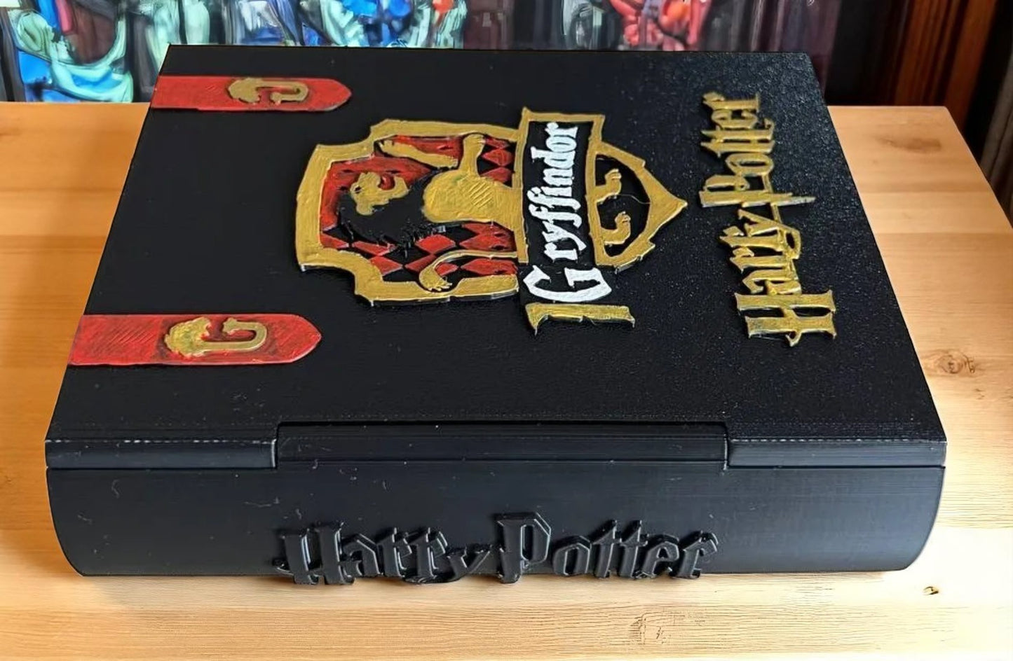 Gryffindor House Box – 3D Printed Harry Potter Fan Art Decor | Magical Collectible Storage Chest