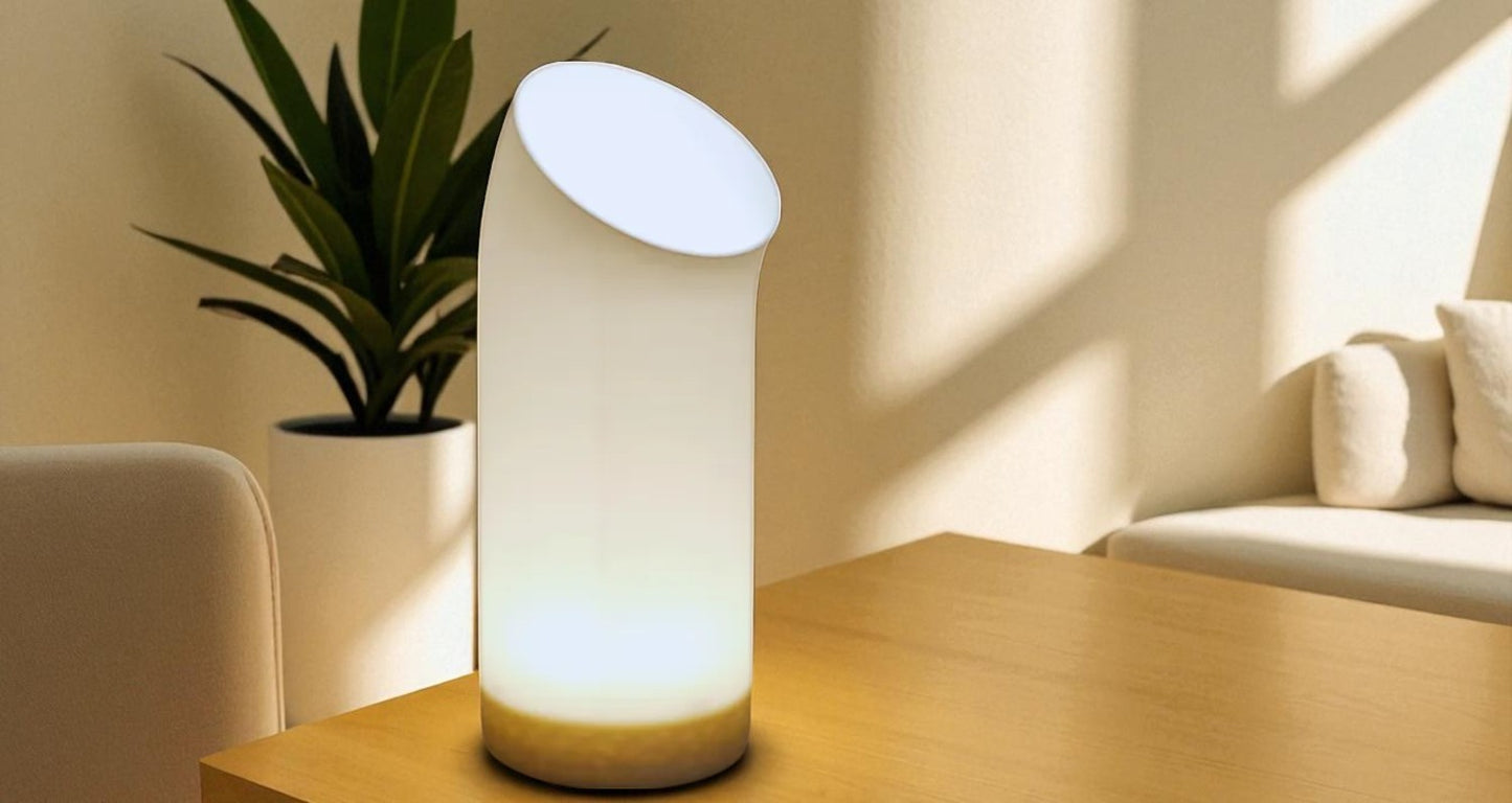 Minimal 3D Printed Επιτραπέζιο Φωτιστικό – Σύγχρονη Κομψότητα