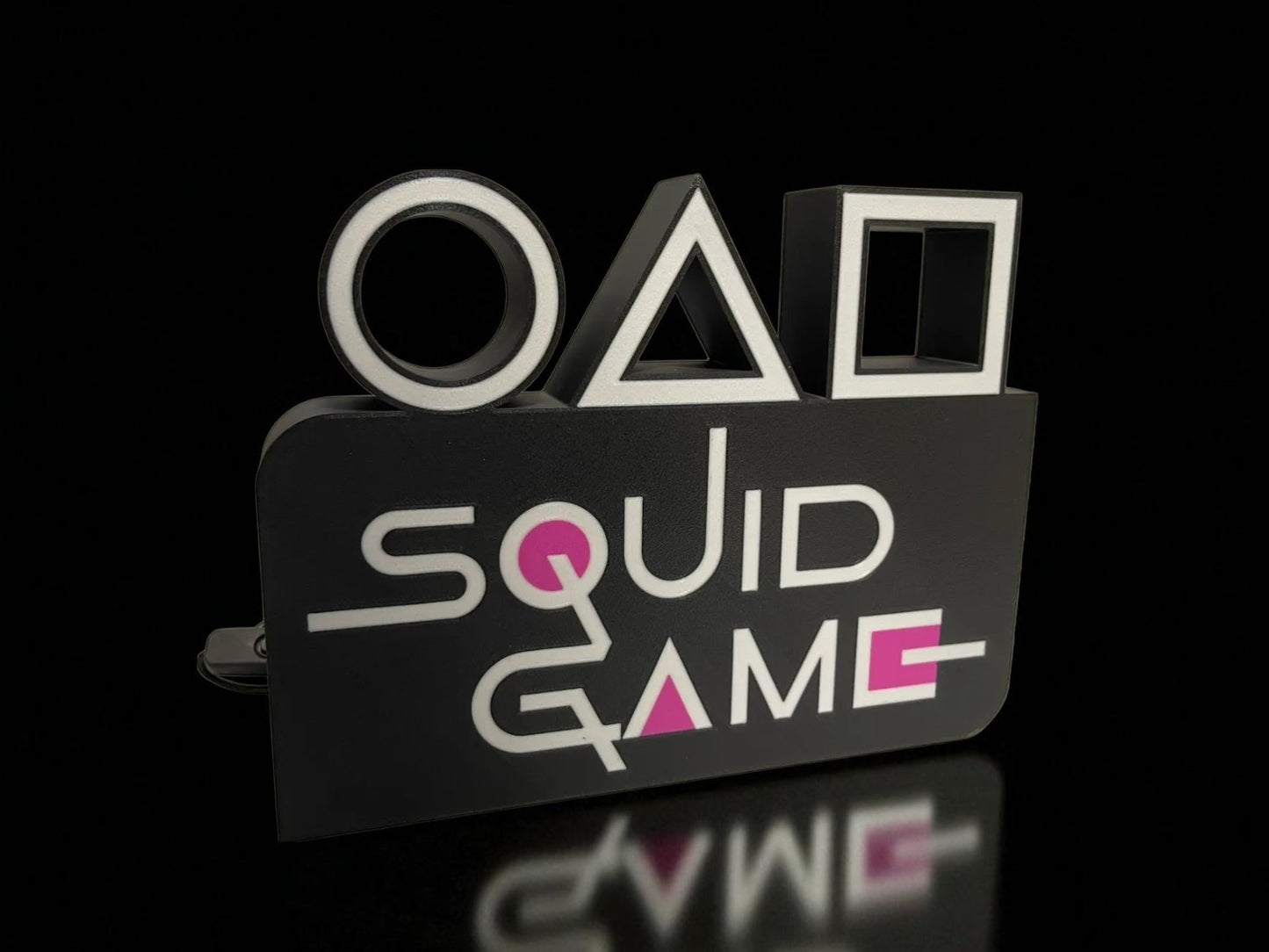 Φωτιζόμενο 3D Lightbox “Squid Game” – Pop Culture Fan Art Διακόσμηση