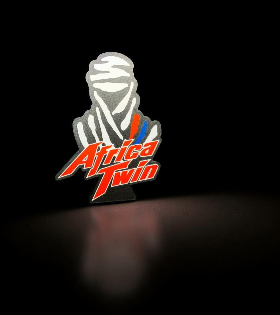 Φωτιζόμενο Διακοσμητικό Lightbox "Africa Twin Rider" – 3D Printed Fan Art