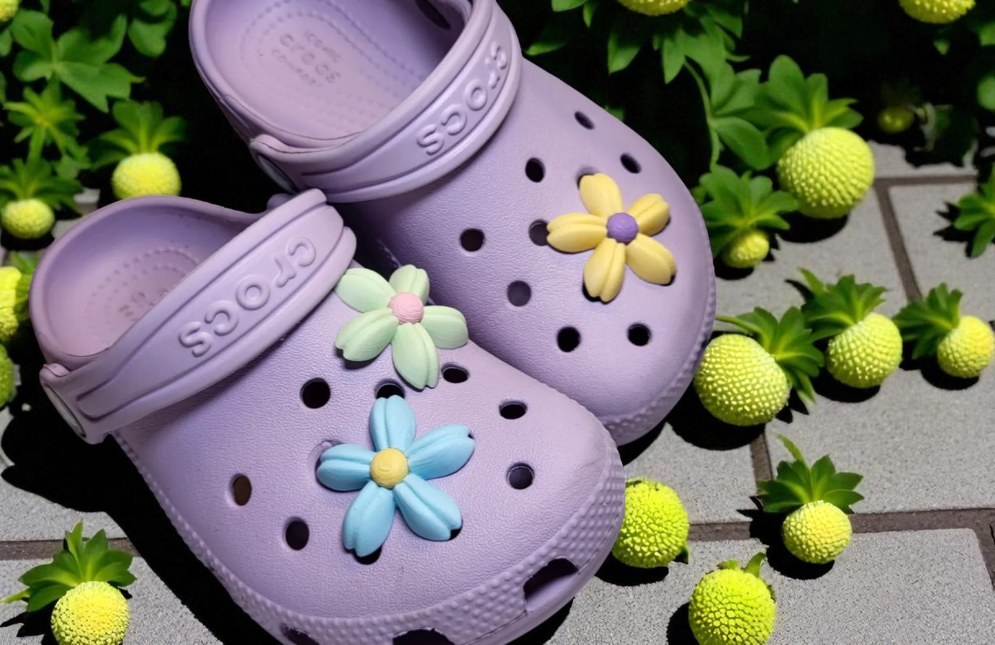 🌼 Croc Charm "Daisy Pop"