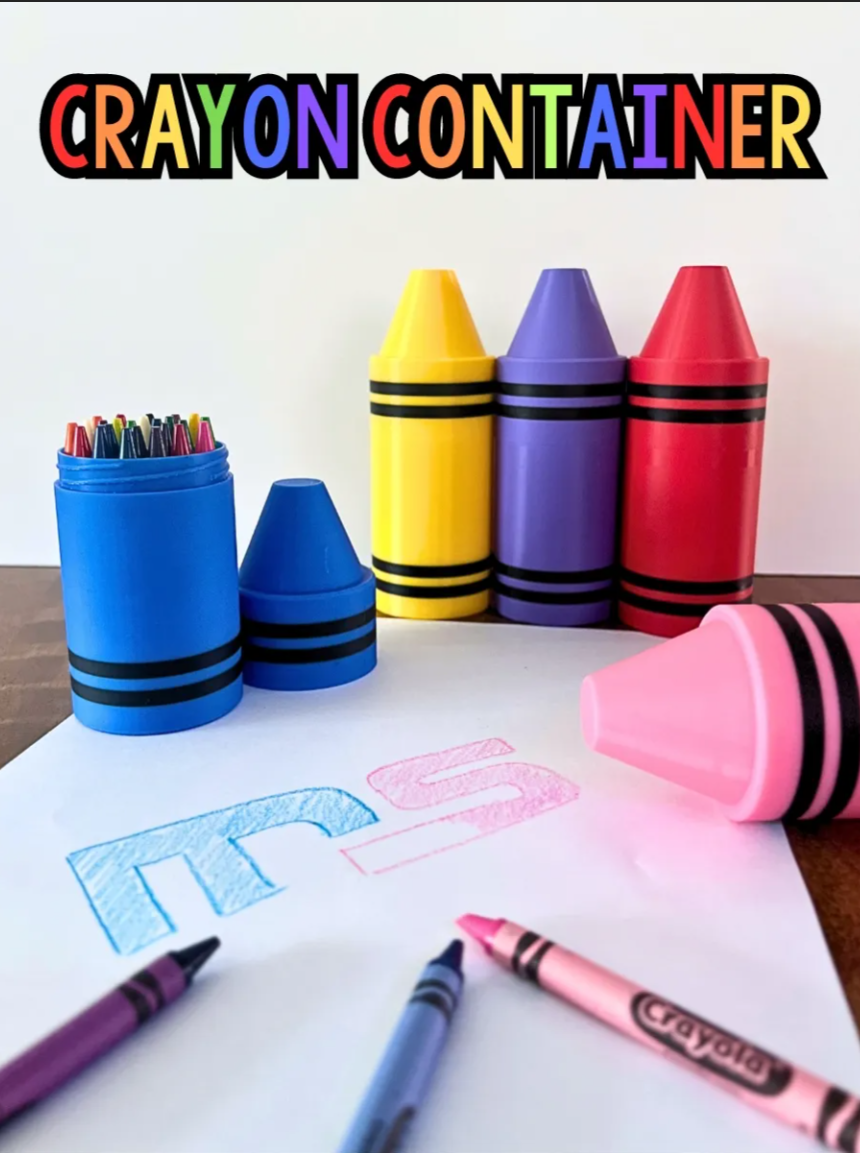 Crayon Pen Holder - Original and Colorfu