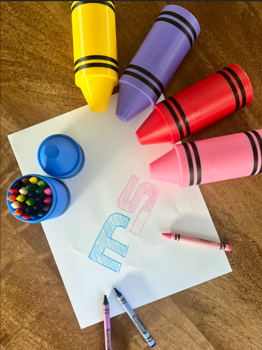 Crayon Pen Holder - Original and Colorfu
