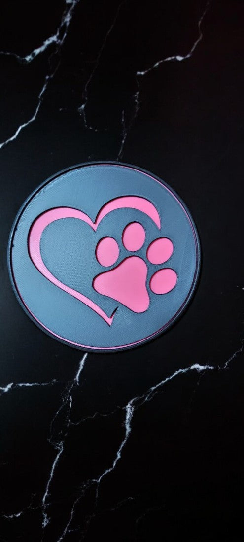 Paw Print Coasters - Pet Love in Every Sip! 🐾