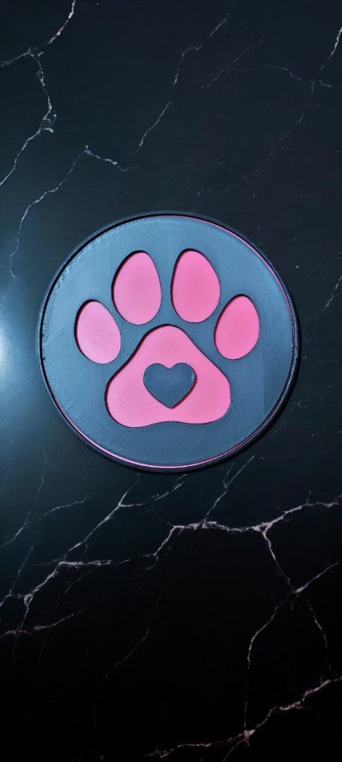 Paw Print Coasters - Pet Love in Every Sip! 🐾