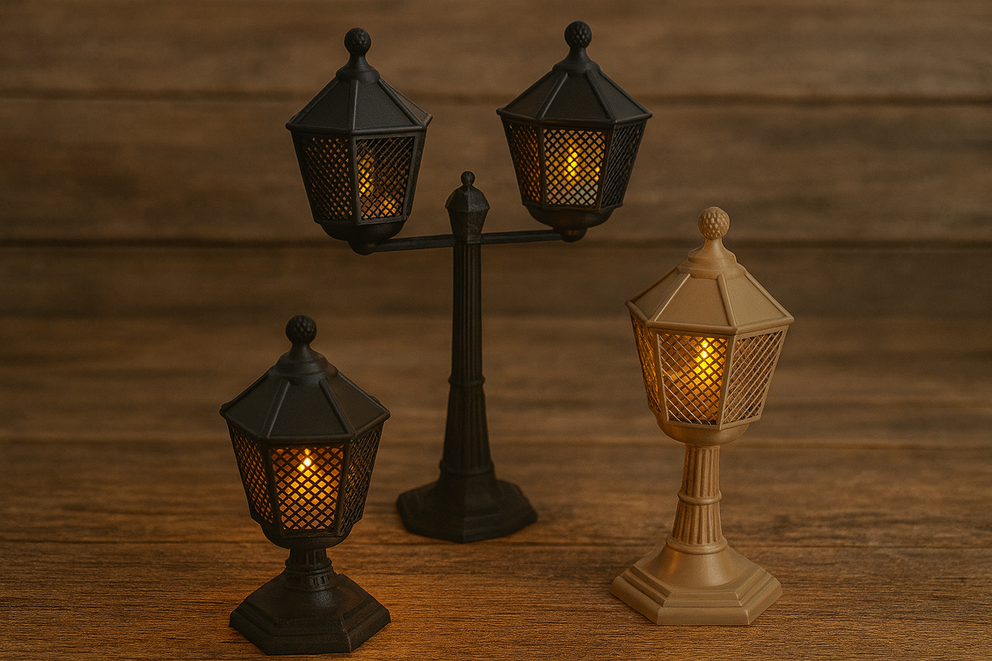 Vintage Lantern Candle Holders - Σετ Κηροπήγια "Παλιά Φανάρια" | Ρετρό Διακόσμηση Βικτωριανού Στυλ