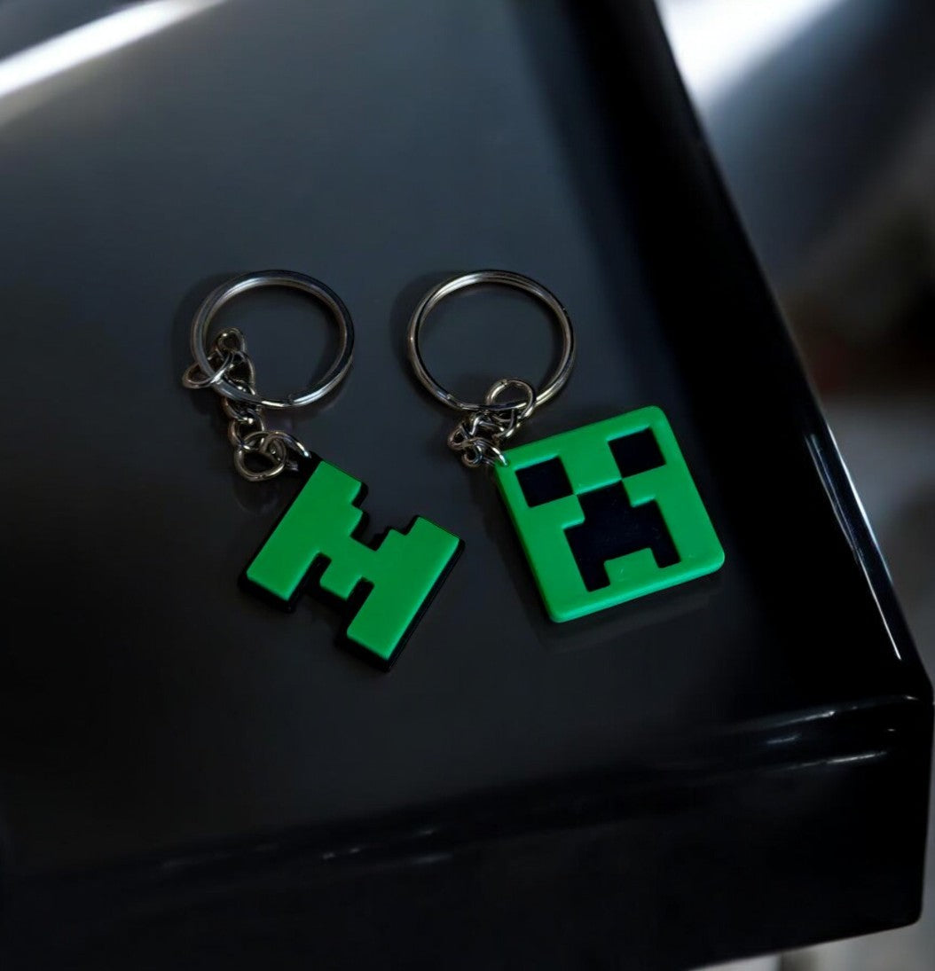 Minecraft Μπρελόκ - Συλλεκτικό Σετ Creeper & Λογότυπο
