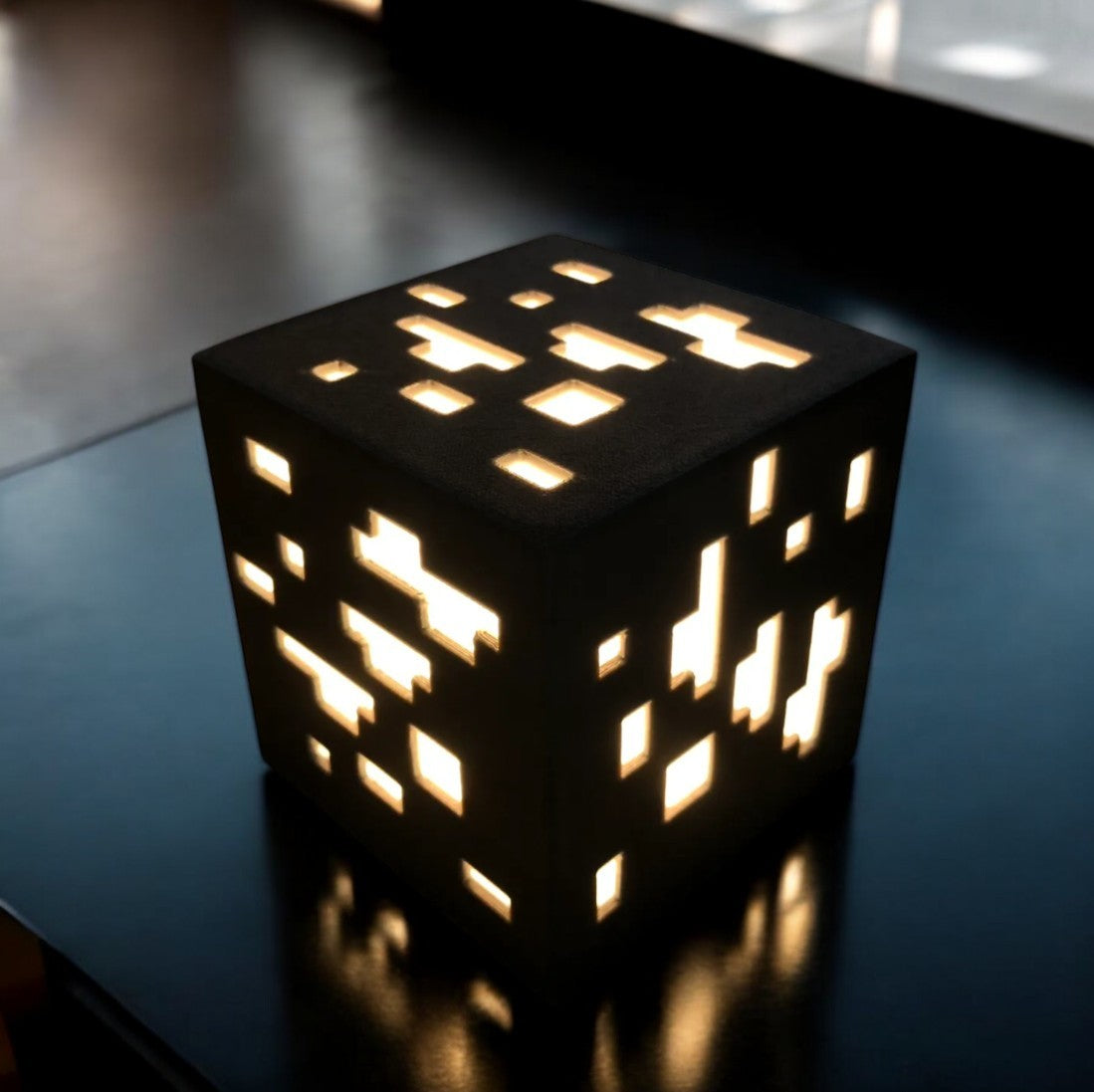Minecraft Ore Block 3D Printed USB Lamp