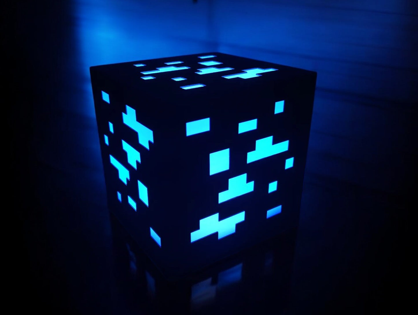 Minecraft Ore Block 3D Printed USB Lamp