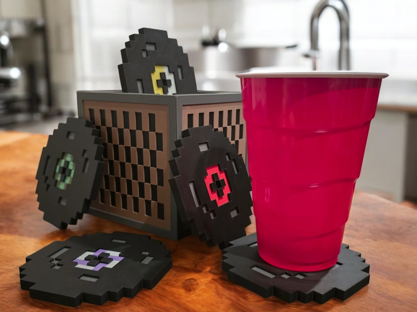 🧱 MINECRAFT PIXEL COASTERS