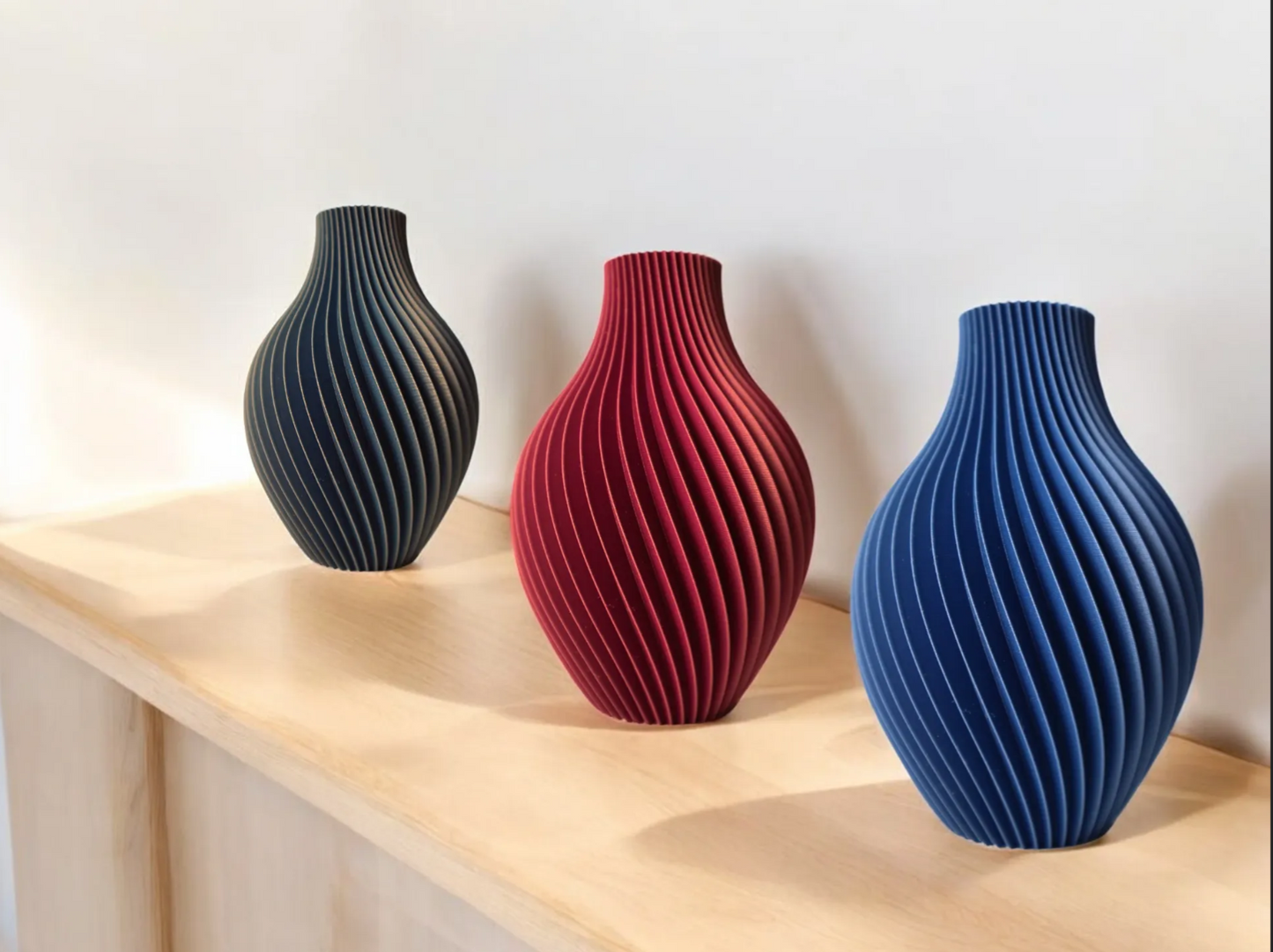 Decorative Vase with Spiral Design