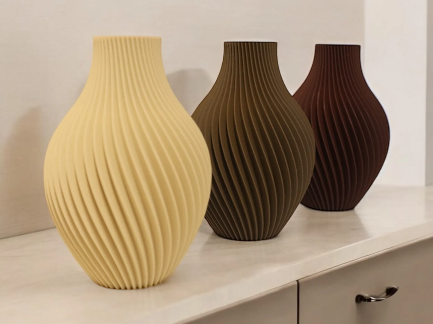 Decorative Vase with Spiral Design