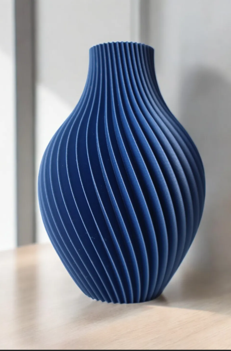 Decorative Vase with Spiral Design