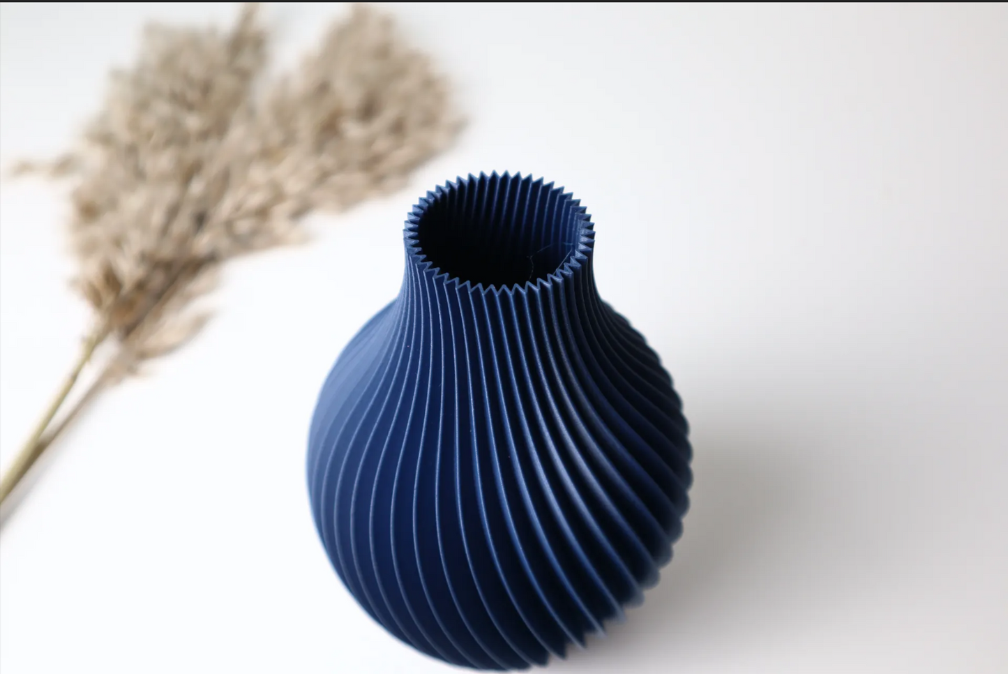 Decorative Vase with Spiral Design
