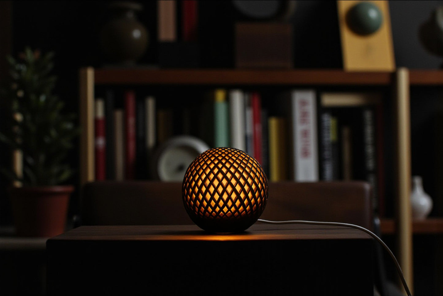 Σφαιρικό Επιτραπέζιο Φωτιστικό GeoSphere – Μοντέρνος Διακοσμητικός Φωτισμός με LED