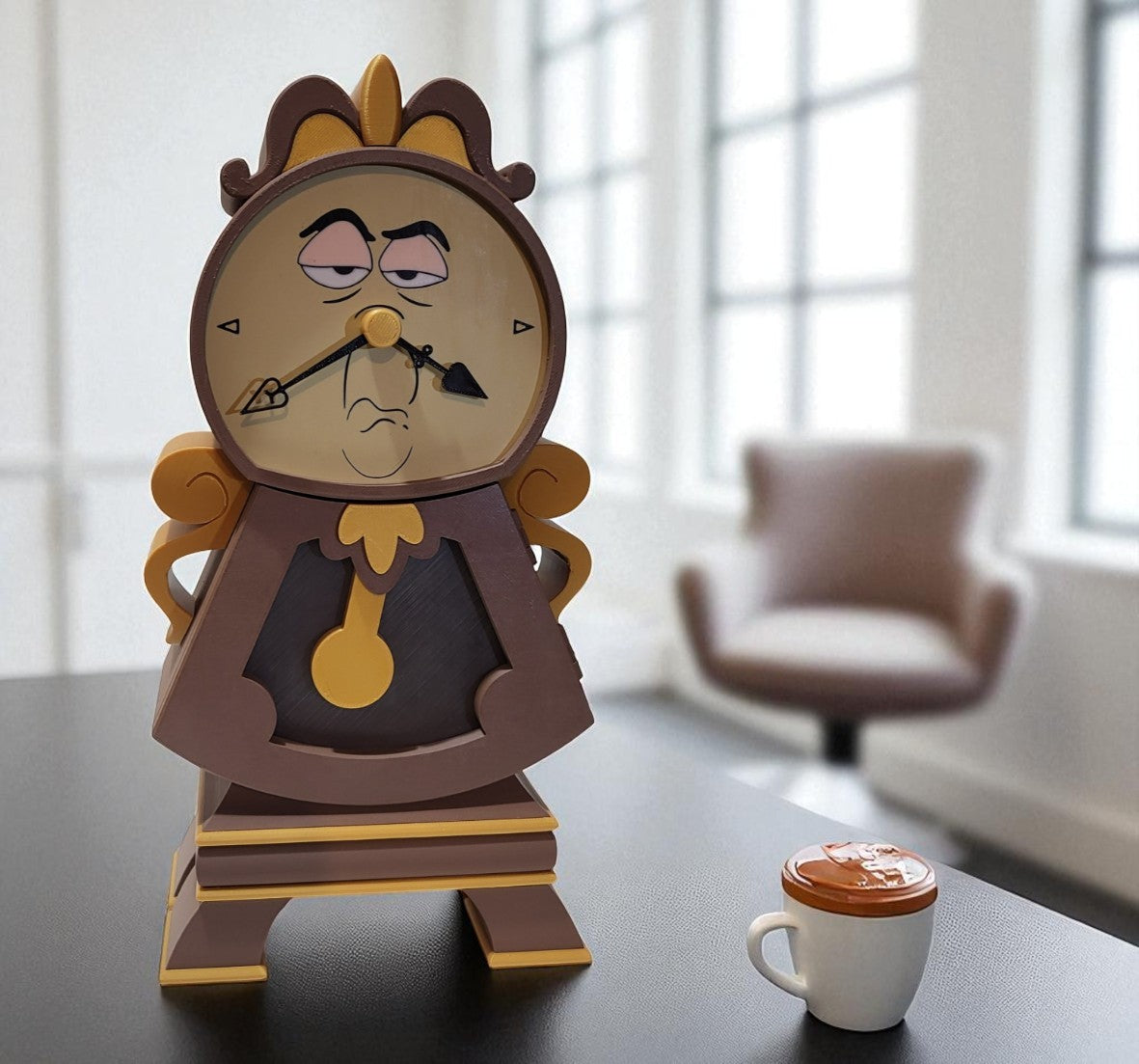 Επιτραπέζιο Ρολόι – Cogsworth Inspired Design