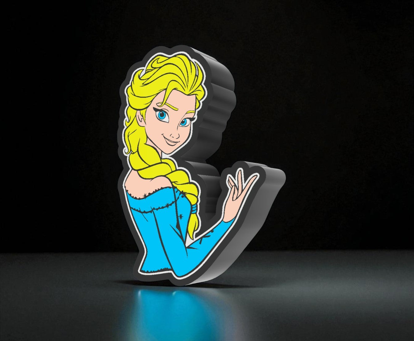Lightbox – Fan Art Φωτιστικό "Η Έλσα των Πάγων"