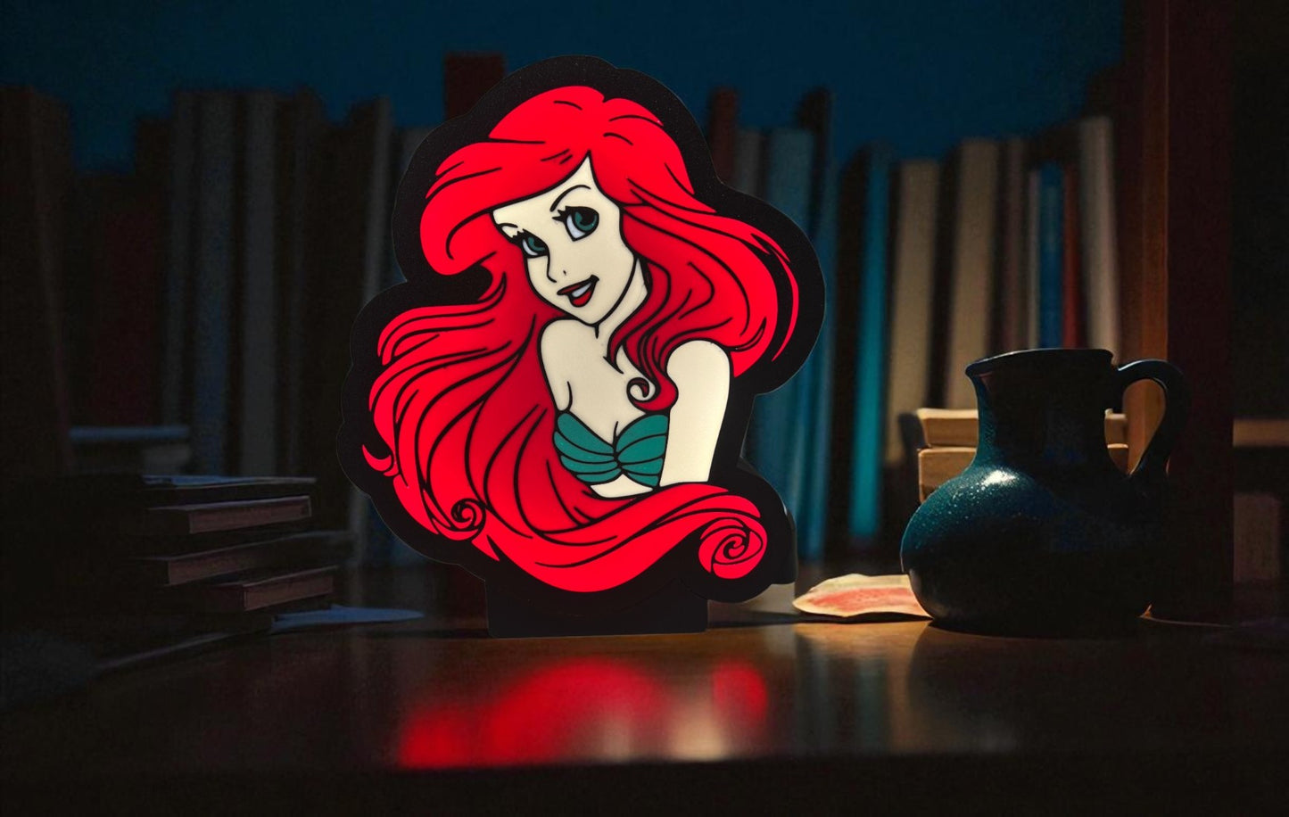 Lightbox – Fan Art Φωτιστικό "Η Μικρή Γοργόνα"