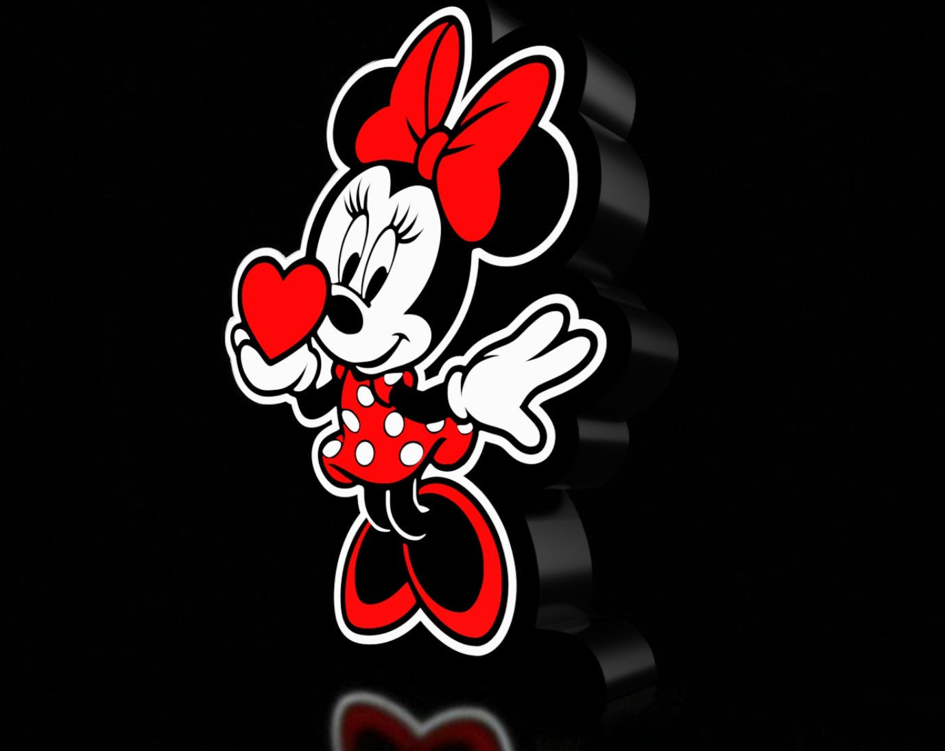 Lightbox – Φωτιστικό Fan Art "Minnie Love"