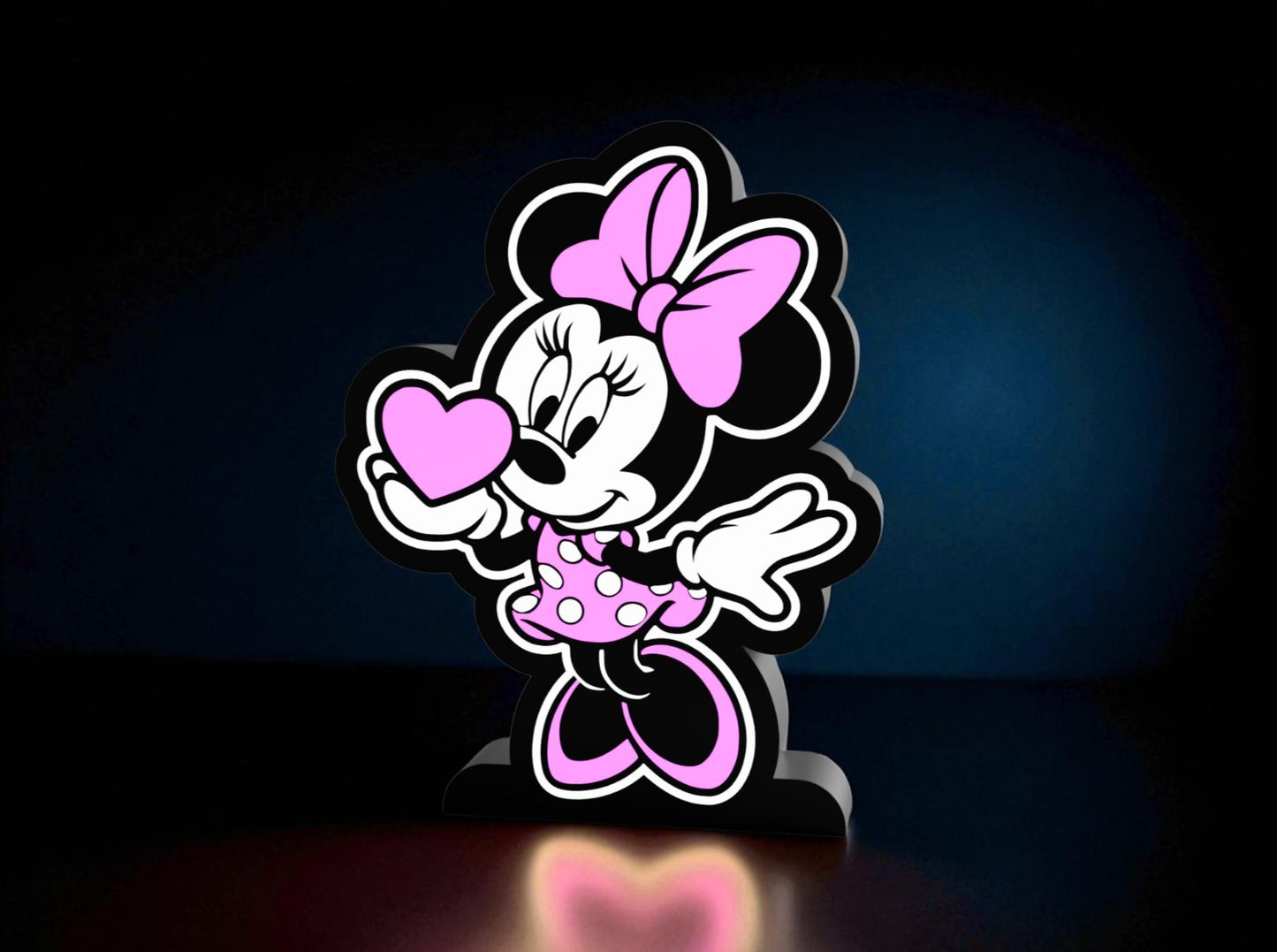 Lightbox – Φωτιστικό Fan Art "Minnie Love"