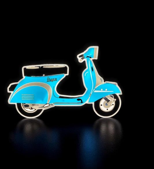 Φωτεινό Lightbox Vespa Scooter – Ρετρό Fan-Art Διακοσμητικό 