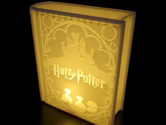 Μαγικό Βιβλίο Φωτιστικό – 3D Printed Fan Art Lightbox από τον Κόσμο του Χάρι Πότερ