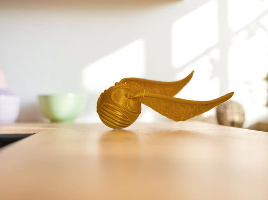3D Printed Χρυσή Σφαίρα (Golden Snitch) | Fan Art Διακοσμητικό από τον Κόσμο του Χάρι Πότερ