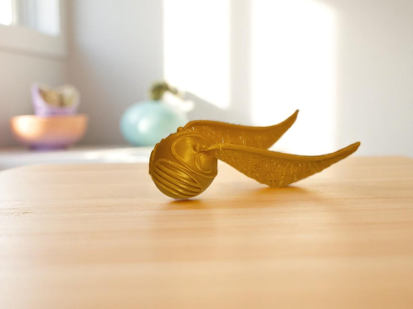 3D Printed Χρυσή Σφαίρα (Golden Snitch) | Fan Art Διακοσμητικό από τον Κόσμο του Χάρι Πότερ