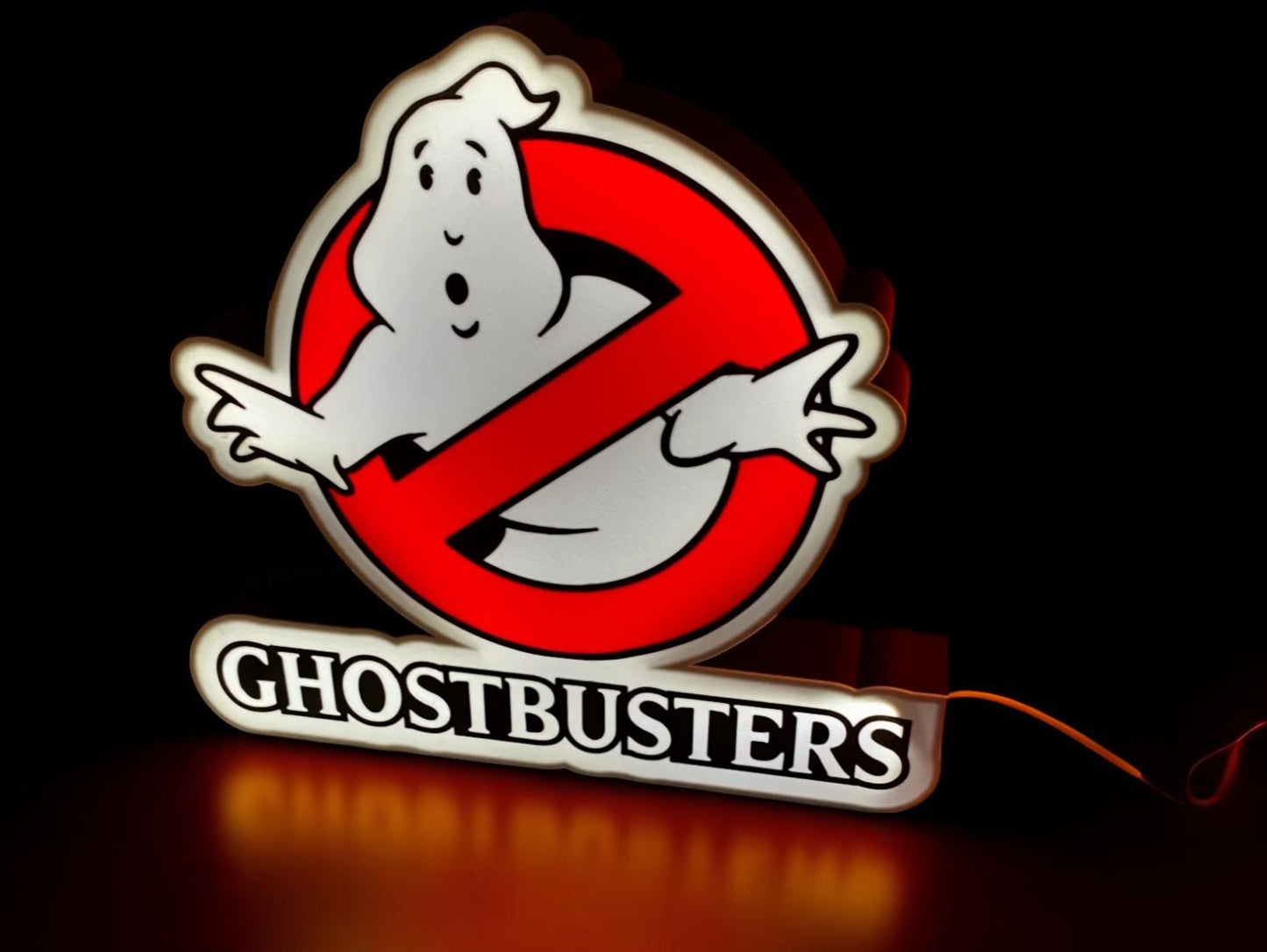 Φωτιστικό Ghostbusters – 3D Printed Fan Art Διακοσμητικό με Φως & Retro Διάθεση