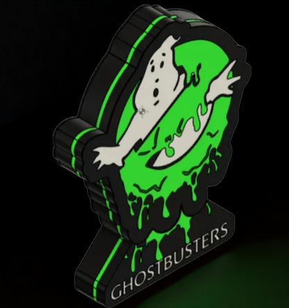 Ghostbusters Slimed – 3D Printed Fan Art Φωτιστικό με Retro Αισθητική και Πράσινη Λάμψη