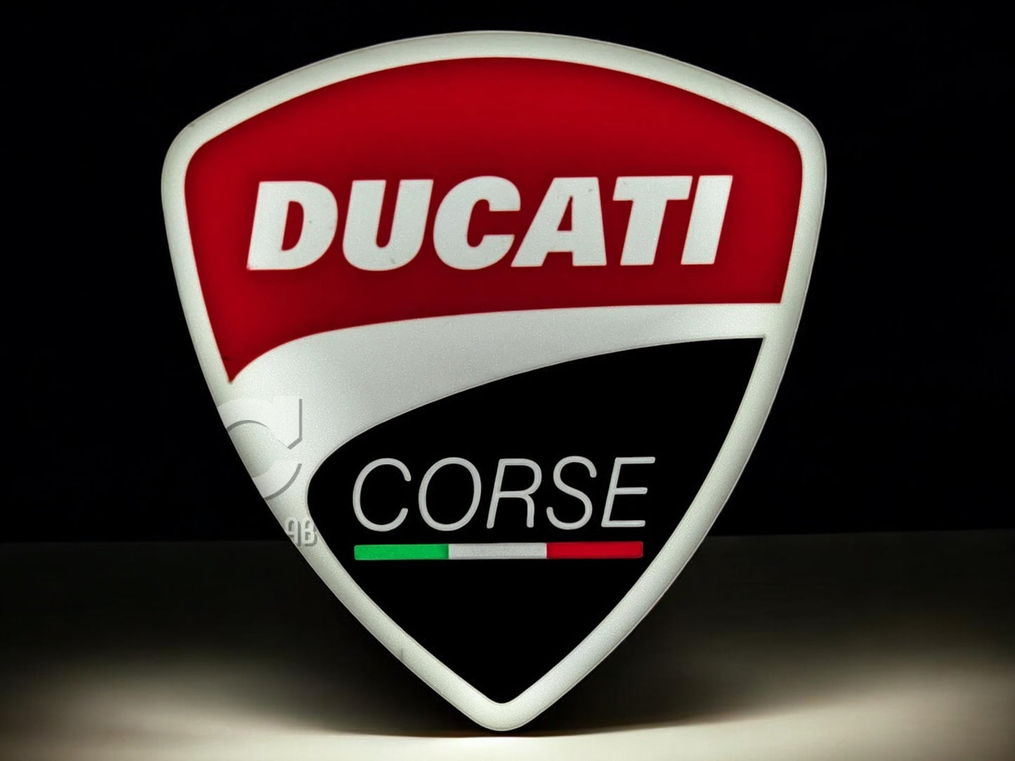 Ducati Corse Fan Art Lightbox – 3D Printed Αγωνιστικό Διακοσμητικό Φως με USB
