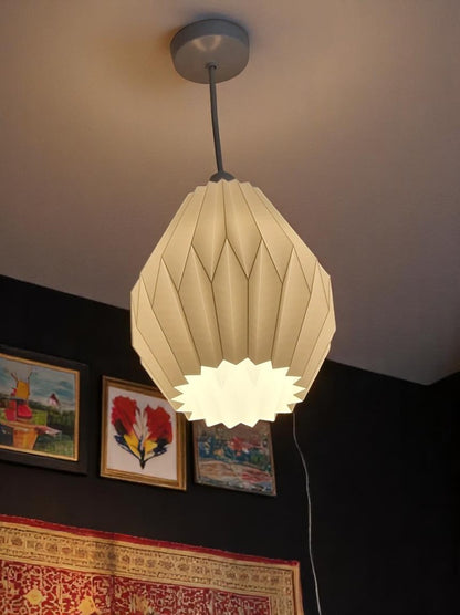 Γεωμετρικό 3D Print Φωτιστικό Οροφής "Origami Pear"