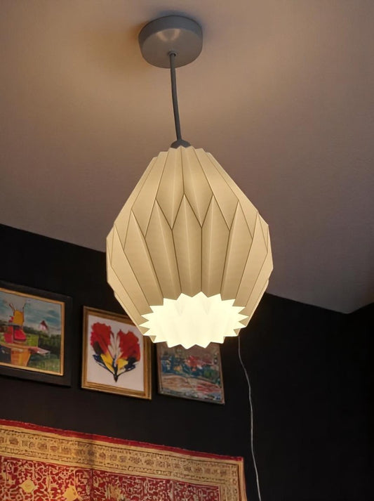 Γεωμετρικό 3D Print Φωτιστικό Οροφής "Origami Pear"