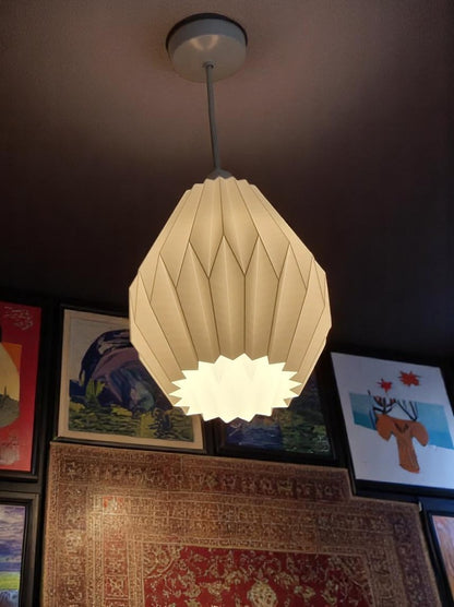 Γεωμετρικό 3D Print Φωτιστικό Οροφής "Origami Pear"