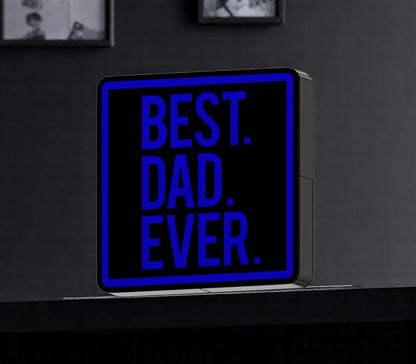  Φωτιζόμενη 3D Λάμπα "BEST. DAD. EVER." - Γιατί ο Καλύτερος Πατέρας Αξίζει το Καλύτερο Δώρο
