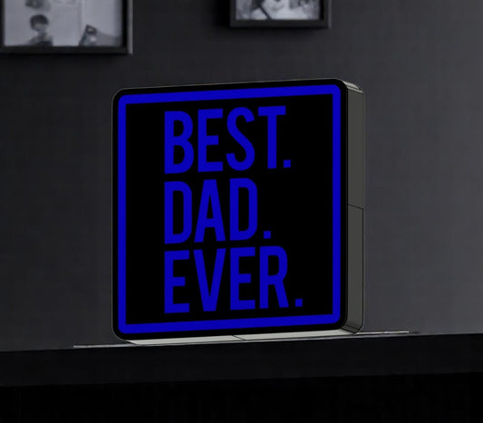  Φωτιζόμενη 3D Λάμπα "BEST. DAD. EVER." - Γιατί ο Καλύτερος Πατέρας Αξίζει το Καλύτερο Δώρο