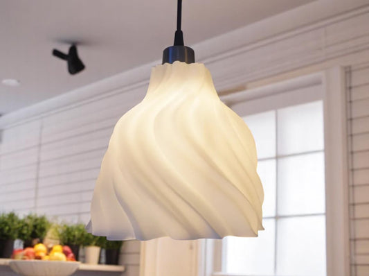Σπειροειδές 3D Print Φωτιστικό Οροφής "Elegant Spiral"