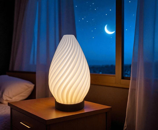 Σπειροειδές Φωτιστικό Ατμόσφαιρας – Modern Elegant Spiral Ambient Table Lamp
